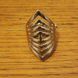 Silver Colored Adjustable Ring